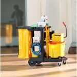 JS0008 Universal Replacement Yellow Vinyl Bag for Janitor Cart - Image 2