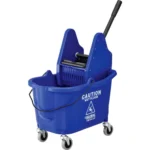 BWD33100-BL Bucket & Wringer Combo, Downpress, Blue, 30L / 32 Qt