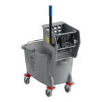 SPPL7580-GRY Mop Bucket & Wringer Combo, 36L, Sidepress, Grey