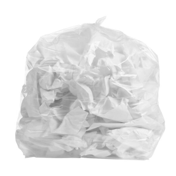 TopVac Plus Garbage Bags, 26" x 36", 200/cs, Strong Clear