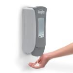 Gojo 8884 ADX-12 Manual Hand Soap Dispenser 1250 mL, Grey & White - Image 2