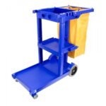 JS0006BU Janitor Cart, Complete, Blue