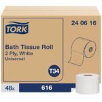 Tork-240616 Universal Bath Tissue, 2 Ply, 616 sheets x 48/case