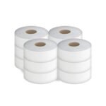 TopVac Plus Jumbo Bath Tissue, 2 Ply, 1000' x 12/case (PPJR12) (B140) (JRT1000) (B145) (57760349) (644465) - Image 2