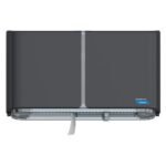 Cascades C380 PRO Tandem Jumbo Toilet Paper Dispenser, Double Roll, Dark Gray