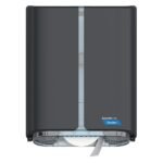 Cascades C382 PRO Tandem Jumbo Toilet Paper Dispenser, Single, Dark Gray
