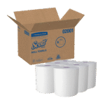 Kimberly Clark Scott 02001 Roll Towel, White, 8.438 x 950' per roll x 6 rolls/case