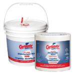 Certainty Plus One-Step Disinfectant Wipes w/ Dispenser Bucket, 800/bucket