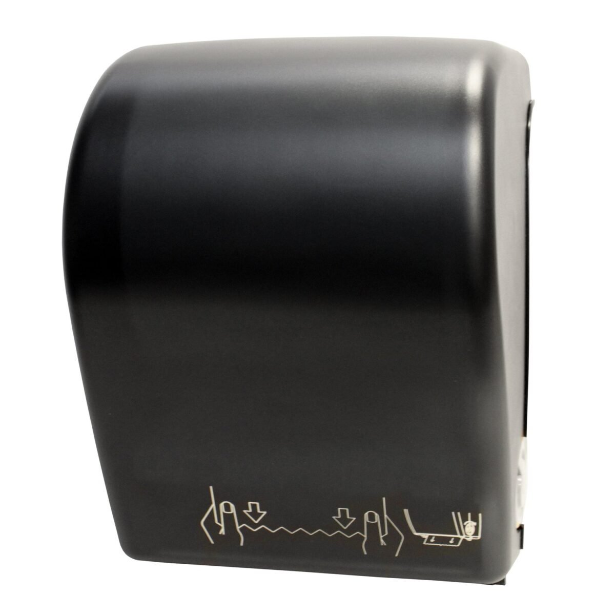 TD0201-02 Mechanical Auto-Cut Roll Towel Dispenser , Black Translucent - Image 1