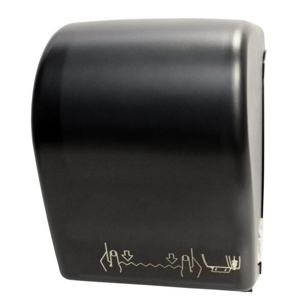 TD0201-02 Mechanical Auto-Cut Roll Towel Dispenser , Black Translucent