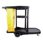 JS0006BK Janitor Cart, Complete, Black ( SPPL8170C )