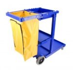 JS0006BU Janitor Cart, Complete, Blue - Image 3
