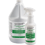 Safeblend SRTL Saniblend RTU Cleaner, Deodorizer, Disinfectant, Fungicide, Mildewstat, Virucide, Tuberculocide, Lemon Scent, 4L