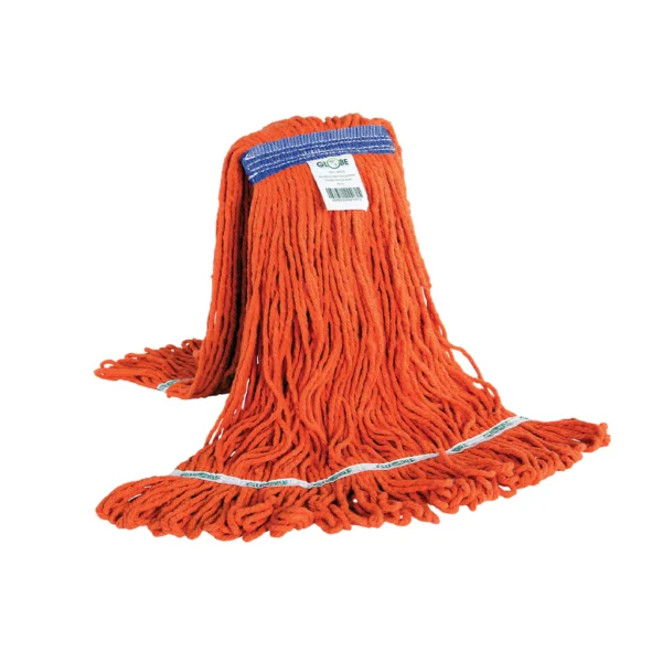 Synthetic, Looped End, Narrow Band Wet Mop Head, Orange, Large, 24 Oz / 650 g - (3092O)