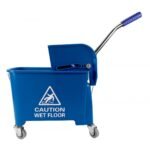 BU21BL Mop Bucket & Wringer Combo, 21L, Sidepress, Blue - Image 3