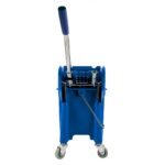 BU21BL Mop Bucket & Wringer Combo, 21L, Sidepress, Blue - Image 2