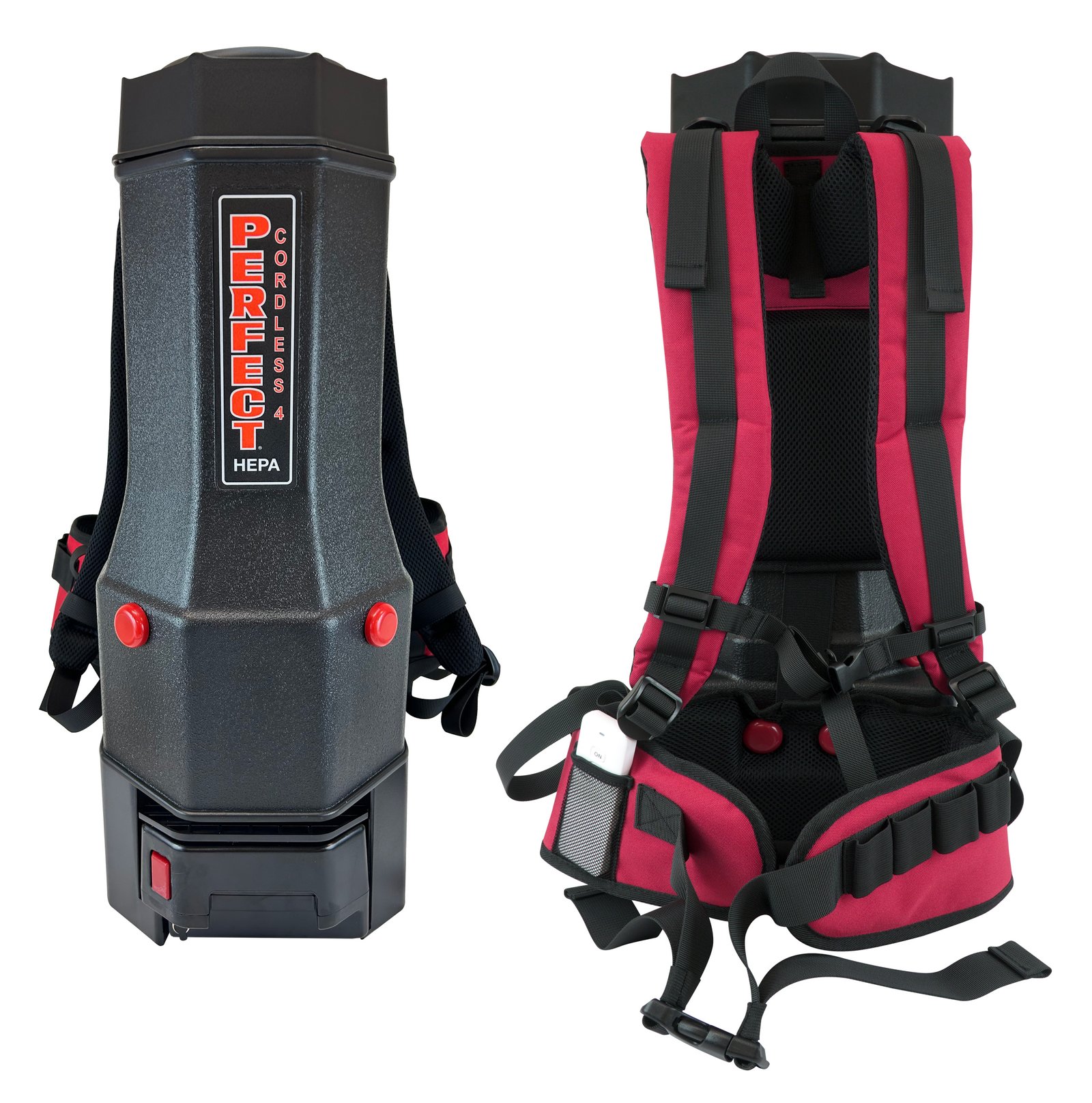 PEBP5_view3 (1) Perfect Commercial PEBP5 Cordless Back Pack Vacuum, HEPA Filtration w/ Battery & Accessories, Perfect BBP5,4L - Image 1