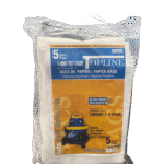 580SL Paper Vacuum Bags, White, 5/pkg (for TopVac vacuums, JV125, JV202, YES, 1, 2 & PLUS)