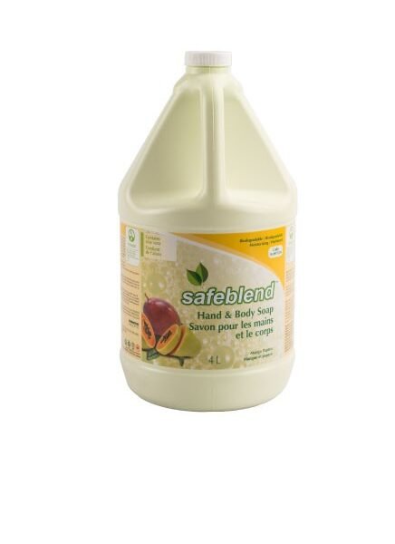 Safeblend HLMP Hand and Body Soap, Mango Papaya, 4L