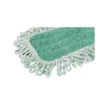 Globe 3360 Microfiber Dry Pad w/ Fringe, Green, 60" - Image 2