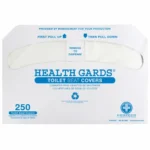 Hospeco HG-5000 Health Gards Toilet Seat Covers, Half-Fold, 250 pack x 20 pack/case (5,000/case) - Image 2