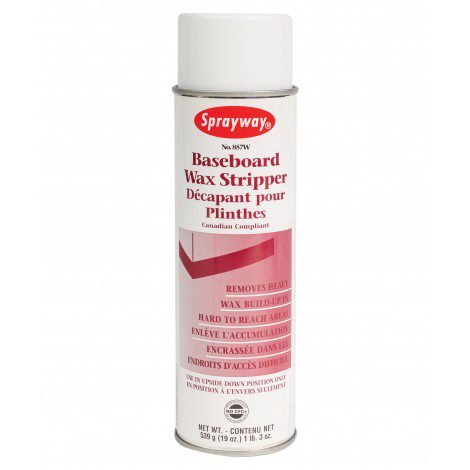 Sprayway 857W - Aerosol Baseboard Wax Stripper, 19 Oz