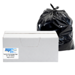 Topvac Plus Garbage Bags, 22" x 24", 500/cs, Regular Black