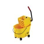 Rubbermaid Commercial FG748000YEL WaveBreak Bucket & Wringer Combo, Sidepress, 26 qt, Yellow