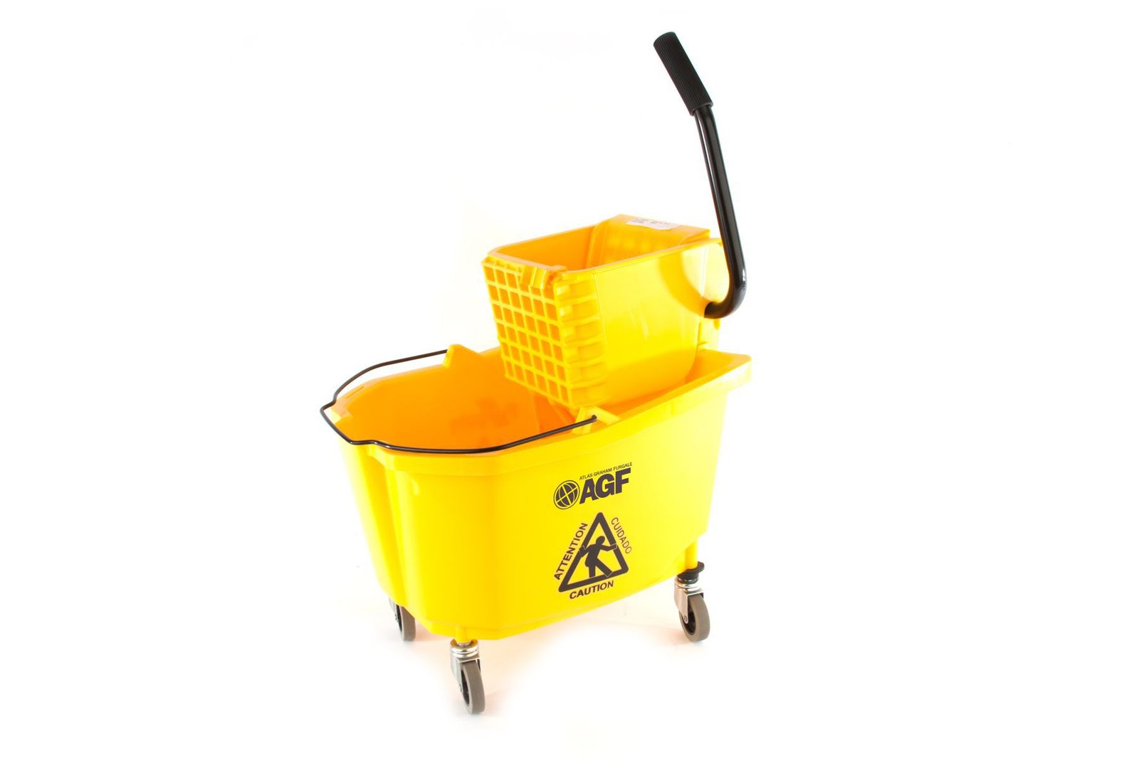 HC0080YE_lg_mag HC7576YE Mop Bucket & Wringer Combo, 26L, Downpress, Yellow - Image 1