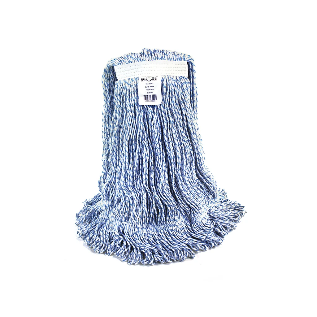 tOSklPU_1920x Globe 3057 Wax-Pro Candy-Striped Finish Waxed Looped Mop, Medium - Image 1